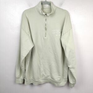 Set Active Aimee Song Pullover Womens Medium Giada‎ Light Green Cotton Fleece